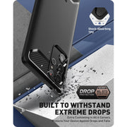 Clayco Samsung Galaxy S22 Ultra Xenon Full-Body Rugged Case with Screen Protector-Black