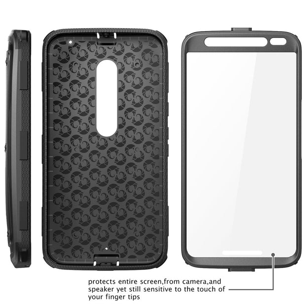 Moto X Pure Armorbox Case (Open-Box)-Black
