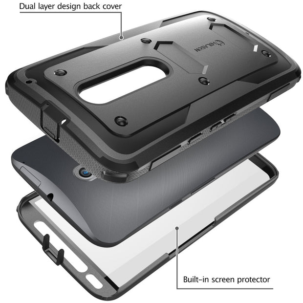 Moto X Pure Armorbox Case (Open-Box)-Black