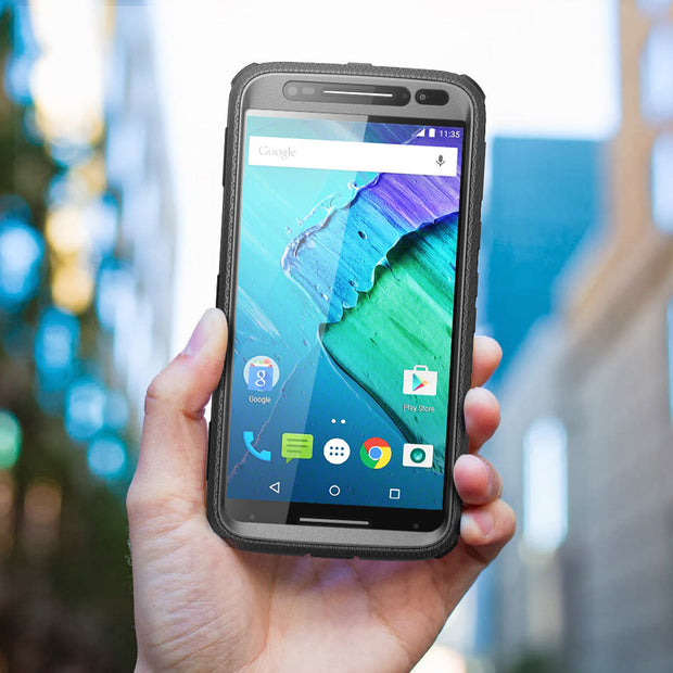 Moto X Pure Armorbox Case (Open-Box)-Black