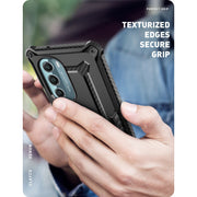 Clayco Motorola Edge Plus Xenon Full-Body Rugged Case With Built-in Screen Protector - Black