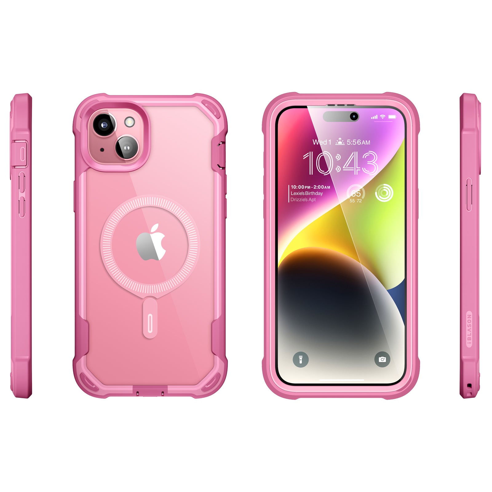 ロゼミューズ iPhone15 ケース ピンク iPhone 15 | Ares Mag | i-Blason