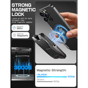Magnetic Wallet with Stand-Black
