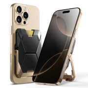 Magnetic Wallet with Stand-Gold