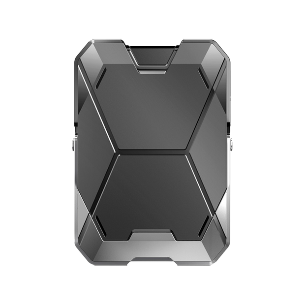 Magnetic Wallet with Stand-Silver