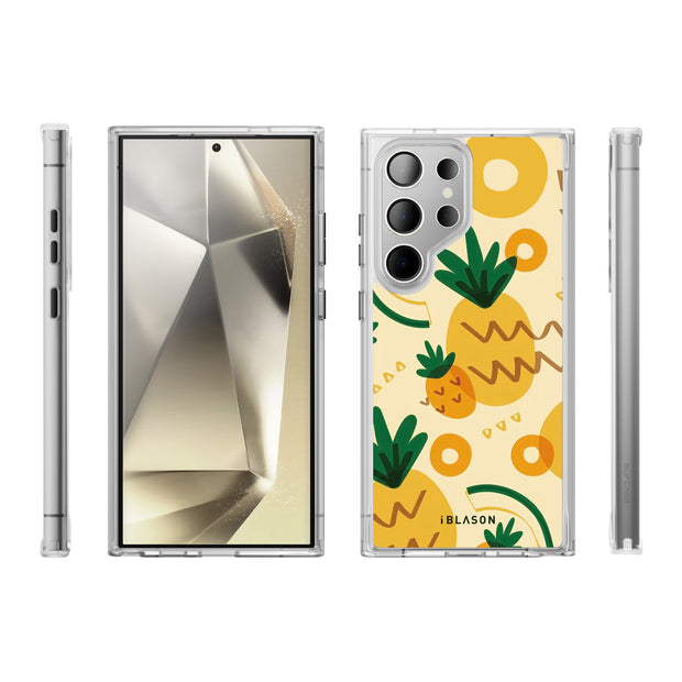 Galaxy S23 Ultra Halo MagSafe Cute Phone Case - Pineapple