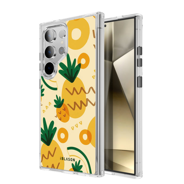Galaxy S23 Ultra Halo MagSafe Cute Phone Case - Pineapple