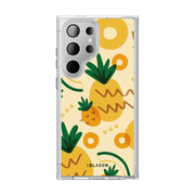 Galaxy S23 Ultra Halo MagSafe Cute Phone Case - Pineapple