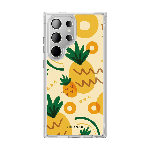 Galaxy S23 Ultra Halo MagSafe Cute Phone Case - Pineapple