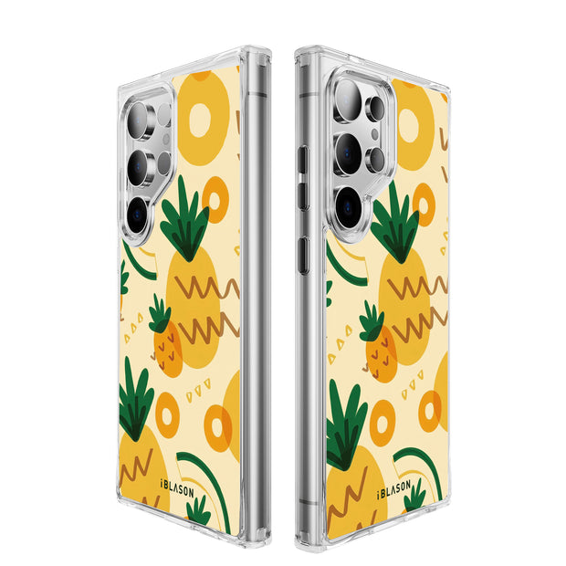 Galaxy S23 Ultra Halo MagSafe Cute Phone Case - Pineapple