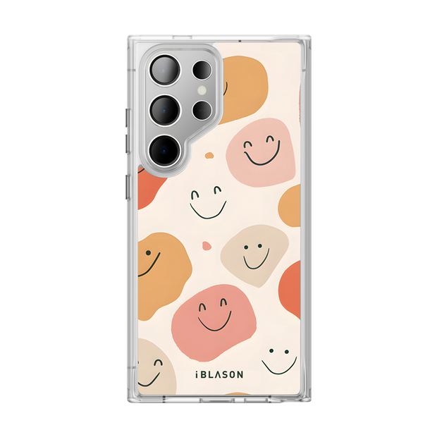 Galaxy S23 Ultra Halo MagSafe Cute Phone Case - Happy