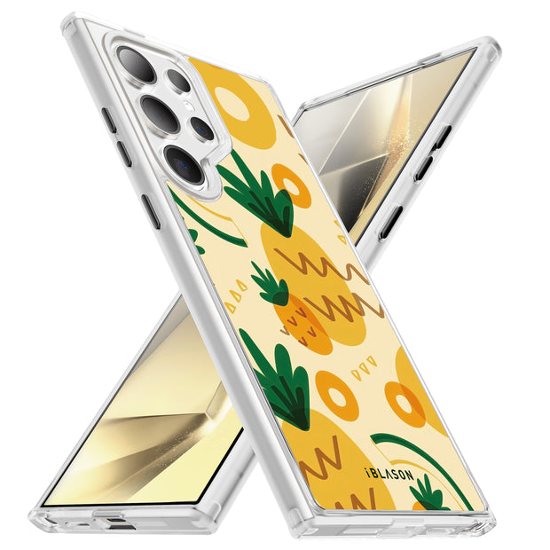 Galaxy S23 Ultra Halo MagSafe Cute Phone Case - Pineapple
