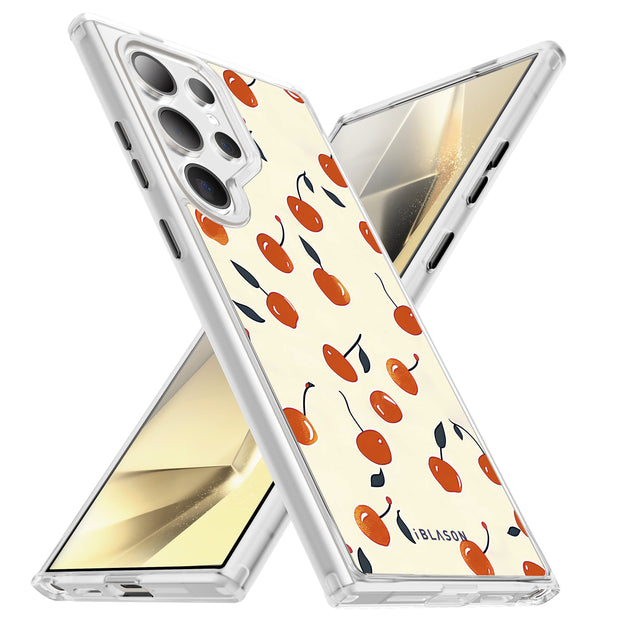 Galaxy S23 Ultra Halo MagSafe Cute Phone Case - Sweet Cherries