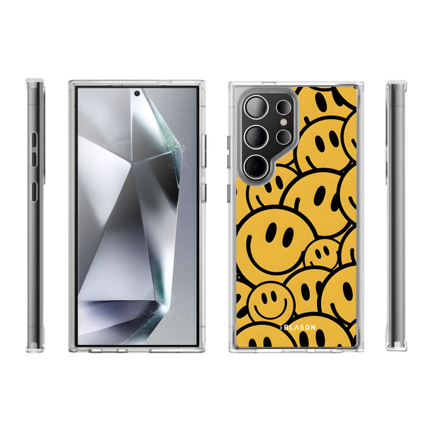 Galaxy S24 Ultra Halo MagSafe Cute Phone Case - Summer Smiles