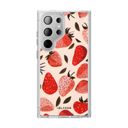Galaxy S24 Ultra Halo MagSafe Cute Phone Case - Strawberries