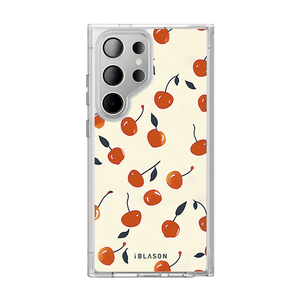 Galaxy S24 Ultra Halo MagSafe Cute Phone Case - Sweet Cherries