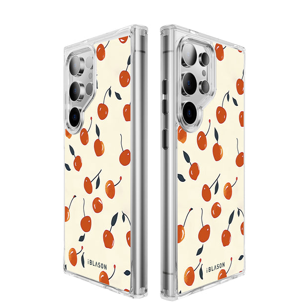 Galaxy S24 Ultra Halo MagSafe Cute Phone Case - Sweet Cherries