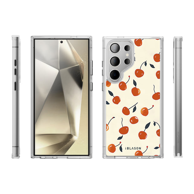 Galaxy S24 Ultra Halo MagSafe Cute Phone Case - Sweet Cherries
