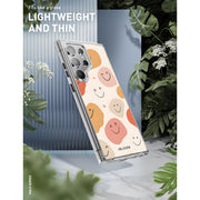 Galaxy S24 Ultra Halo MagSafe Cute Phone Case - Happy