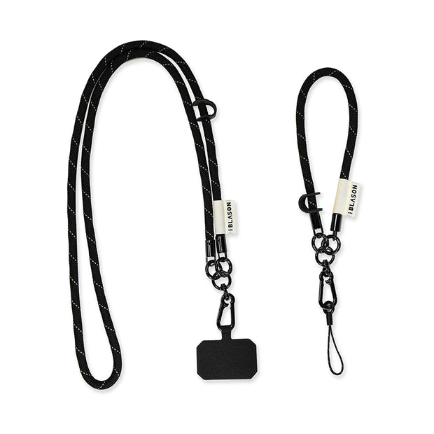 Phone and wristlet straps - Black