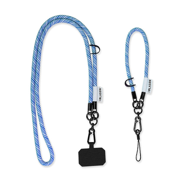Phone and wristlet straps - Blue