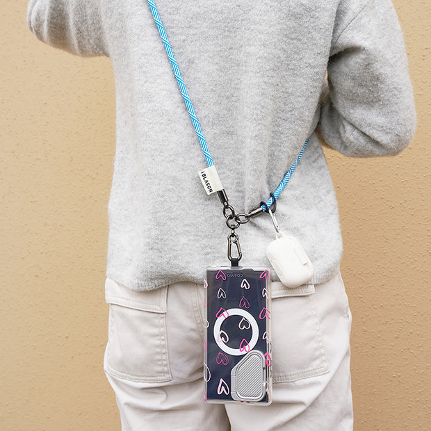 Phone and wristlet straps - Blue