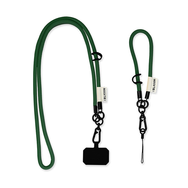 Phone and wristlet straps - Dark Green