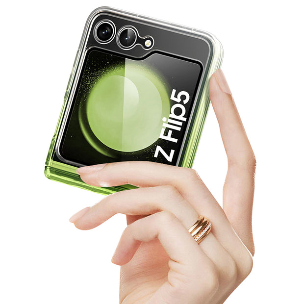 i-Blason Samsung Galaxy Z Flip5 Halo Hardshell Phone Case - Gradient Green