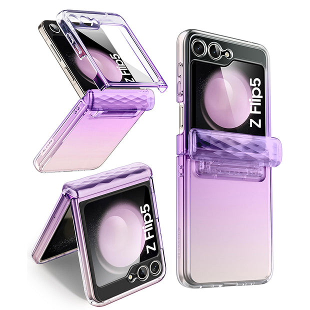 i-Blason Samsung Galaxy Z Flip5 Halo Hardshell Phone Case - Gradient Purple