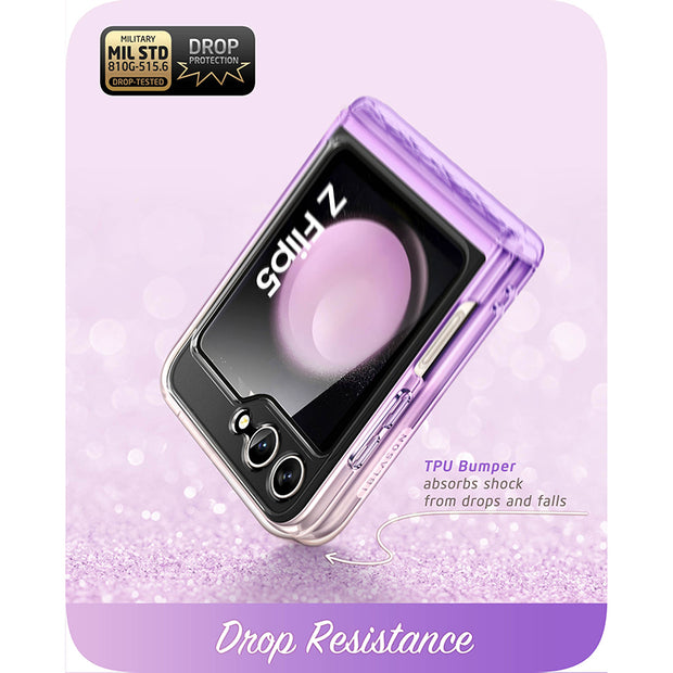 i-Blason Samsung Galaxy Z Flip5 Halo Hardshell Phone Case - Gradient Purple