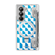 Galaxy Z Fold6 Cosmo Pro - Blue Checker