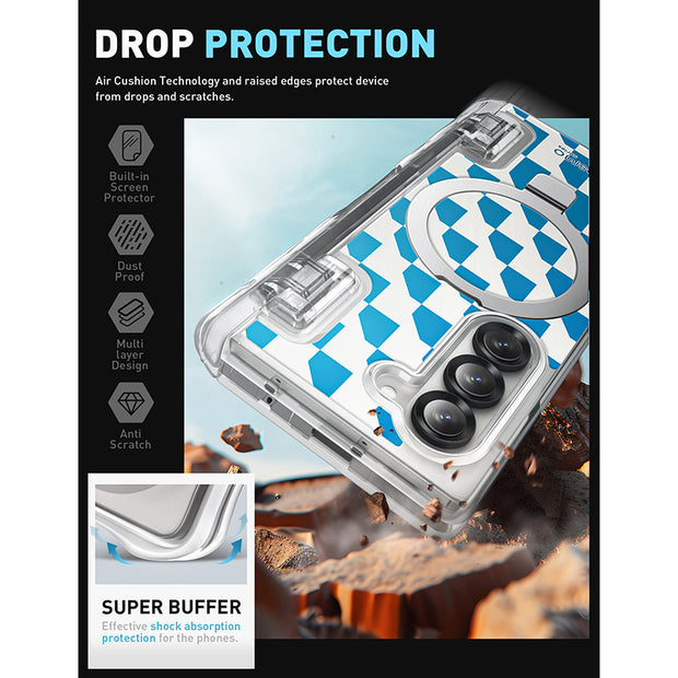Galaxy Z Fold6 Cosmo Pro - Blue Checker