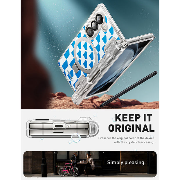 Galaxy Z Fold6 Cosmo Pro - Blue Checker