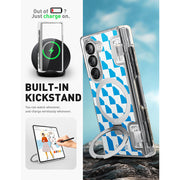 Galaxy Z Fold6 Cosmo Pro - Blue Checker