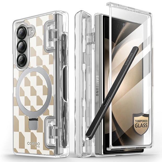 Galaxy Z Fold6 Cosmo Pro - Brown Checker