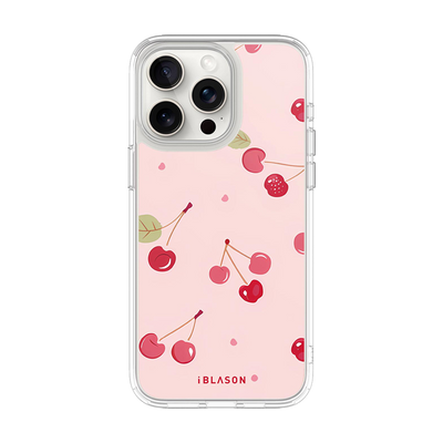 iPhone 15 Pro Max Halo MagSafe Cute Phone Case - Cherry on Top