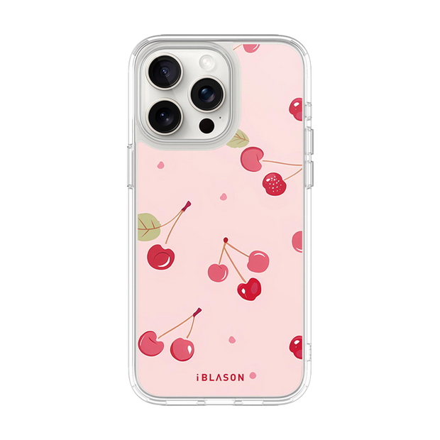iPhone 16 Pro Halo MagSafe Cute Phone Case - Cherry on Top