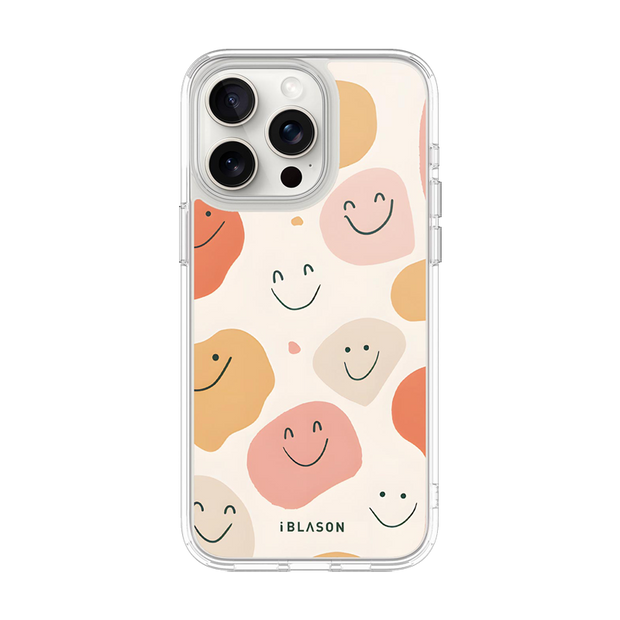 iPhone 14 Pro Max Halo MagSafe Cute Phone Case - Happy