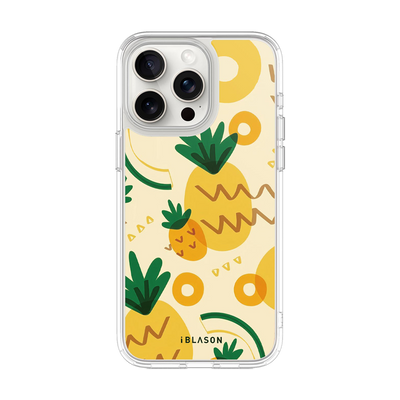iPhone 15 Pro Max Halo MagSafe Cute Phone Case - Pineapple