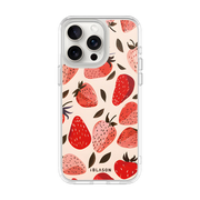 iPhone 14 Pro Max Halo MagSafe Cute Phone Case - Strawberries