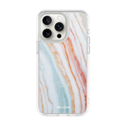 iPhone 15 Pro Halo MagSafe Cute Phone Case - Marble Rainbow