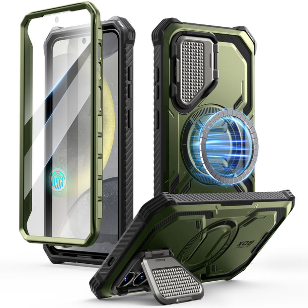 Galaxy S25 Plus Armorbox Protective Phone Case - Dark Green