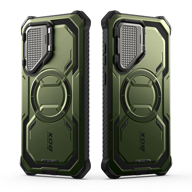 Galaxy S25 Plus Armorbox Protective Phone Case - Dark Green