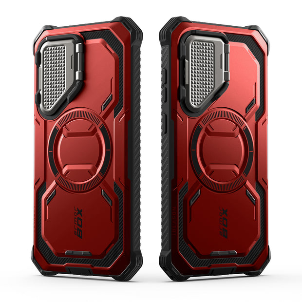 Galaxy S25 Plus Armorbox Protective Phone Case - Metallic Red