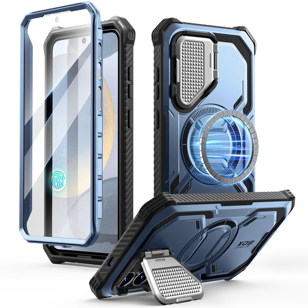 Galaxy S25 Plus Armorbox Protective Phone Case - Metallic Blue