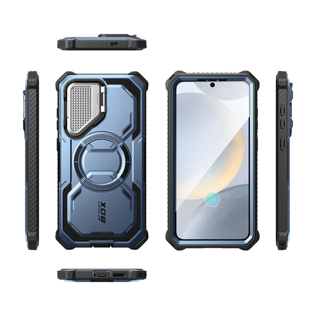 Galaxy S25 Plus Armorbox Protective Phone Case - Metallic Blue