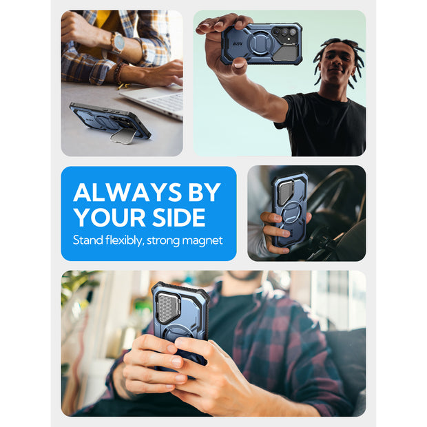 Galaxy S25 Plus Armorbox Protective Phone Case - Metallic Blue