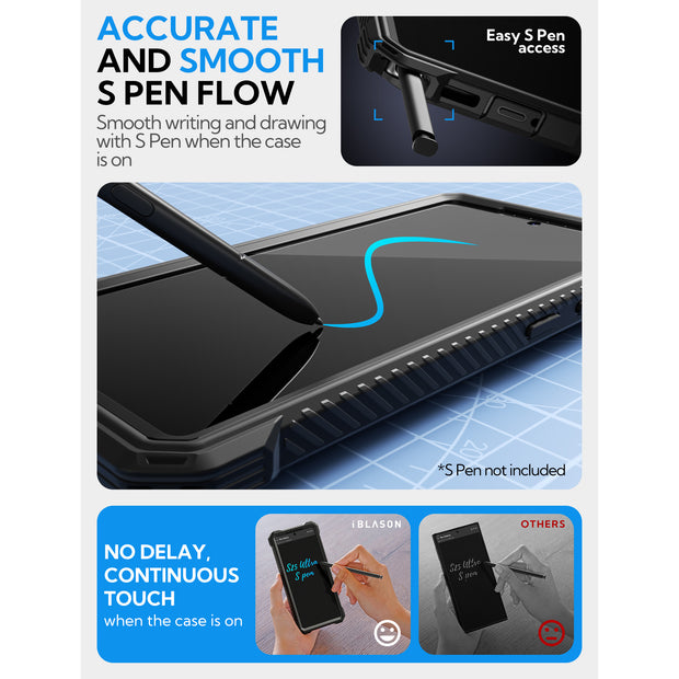 Galaxy S25 Ultra Armorbox Protective Phone Case - Black