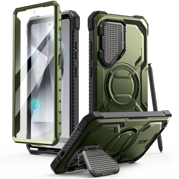 Galaxy S25 Ultra Armorbox Protective Phone Case - Dark Green