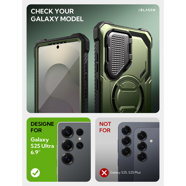 Galaxy S25 Ultra Armorbox Protective Phone Case - Dark Green